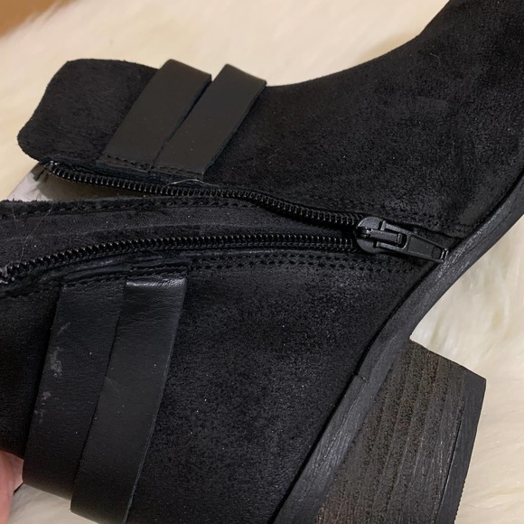 FAT FACE Black Leather EMMA STRAPPY Ankle Boots Sz 8 NWT - Picture 12 of 15